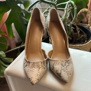 Kelly & Katie Snakeskin Heels